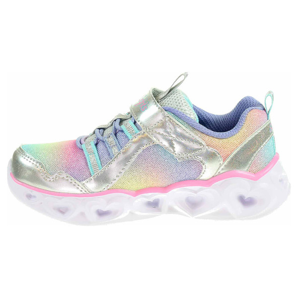 detail Skechers S Lights-Heart Lights - Rainbow Lux silver multi