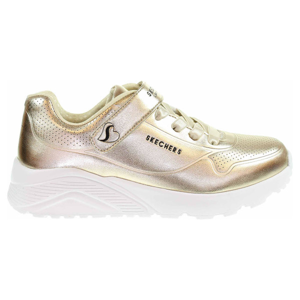 detail Skechers Uno Lite - Chrome Steps gold