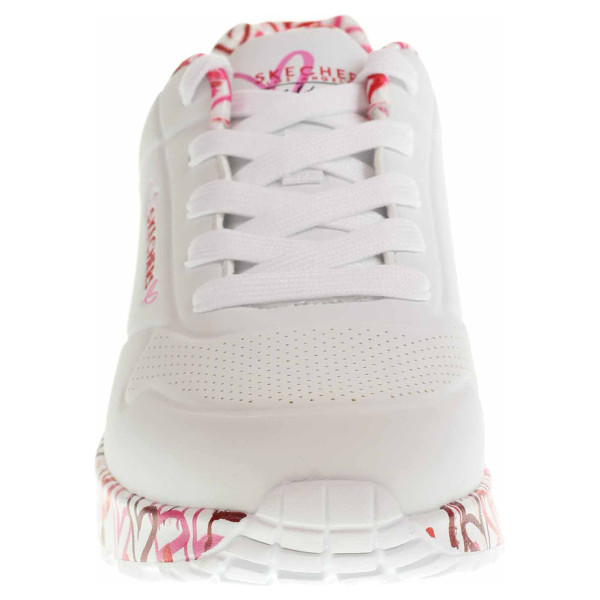 detail Skechers Uno Lite - Lovely Luv white-red-pink
