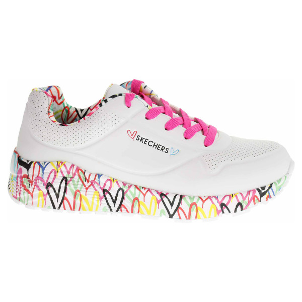 detail Skechers Uno Lite - Lovely Luv white-multi