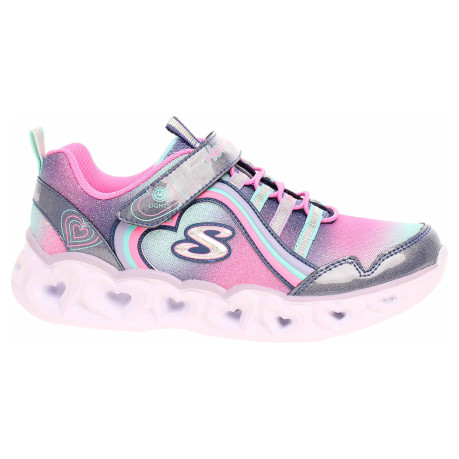 Skechers S Lights - Heart Lights - Rainbow Lux navy-multi