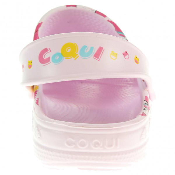 detail Coqui 8713 pink dívčí plážové pantofle