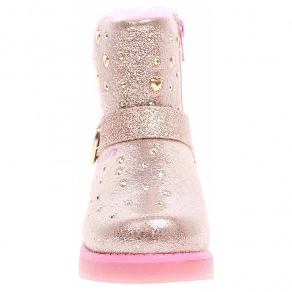 detail Skechers S Lights-Glitzy Glam - Sparkle Heartz gold-pink