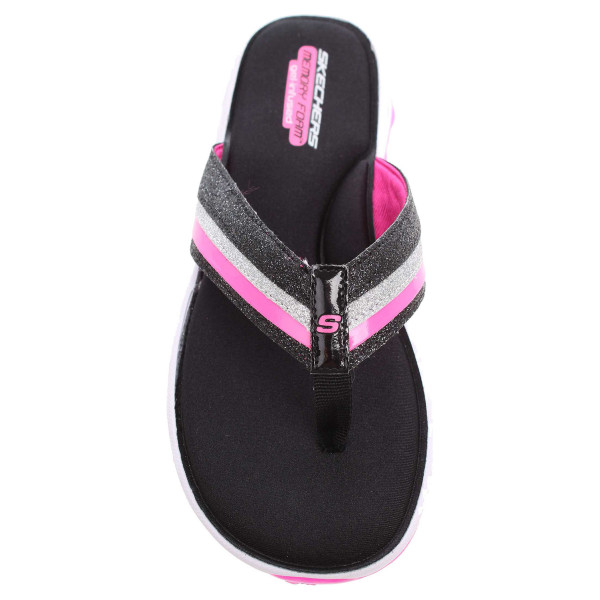 detail Skechers Summer Shine black-hot pink