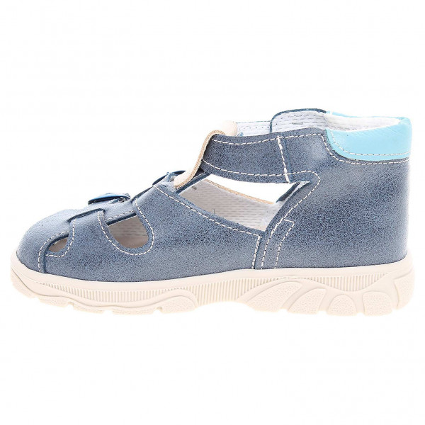 detail Chlapecké sandále JV0005a-012 modrá-béžová