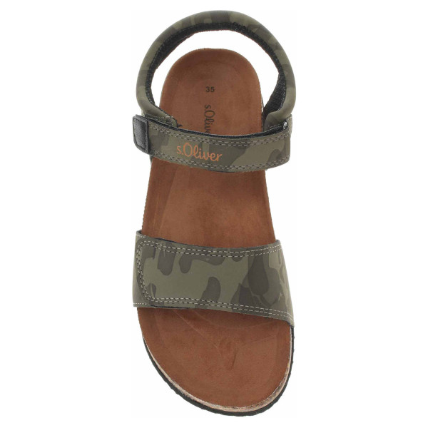 detail Chlapecké sandále s.Oliver 5-38400-28 khaki comb