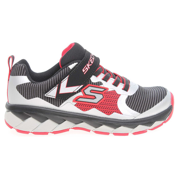 detail Skechers Zipperz - Perplex black-silver-red