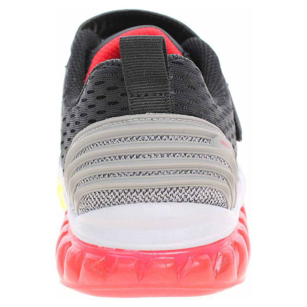 detail Skechers S Lights - Rapid Flash black-grey-red