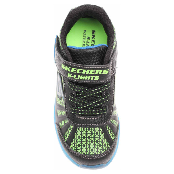 detail Skechers S Lights-Illumi-Brights - Tuff Track blk-blue-lime