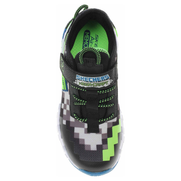 detail Skechers Mega-Craft black-blue-lime